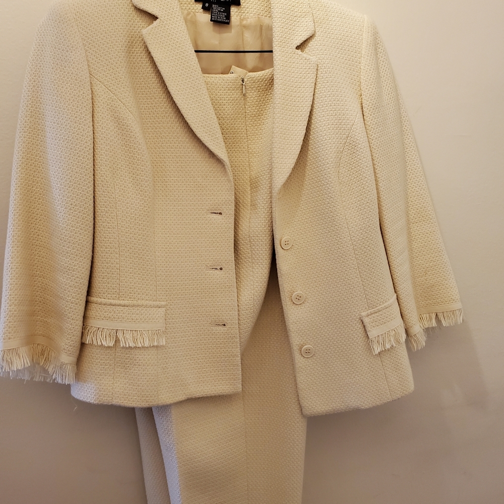 Etcetera by Carlisle: Cream Jacket and Pants